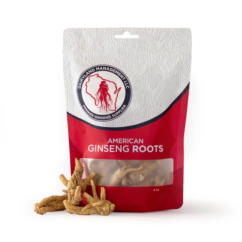 All Natural Pure American Ginseng Whole Root 西洋参 (Non-GMO, Gluten Free Herb) (4 oz) (4 oz) 113.4 g (Pack of 1)