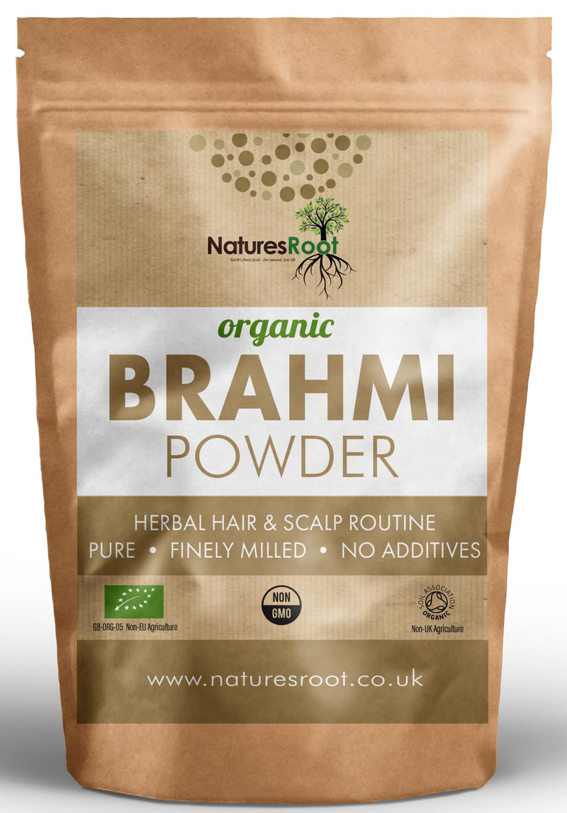 Nature’s Root Organic Brahmi Powder - Ayurvedic Herb | Bacopa Monnieri | Hair Growth Product | Thickening Hair Supplement (500g) 125 g (Pack of 1)