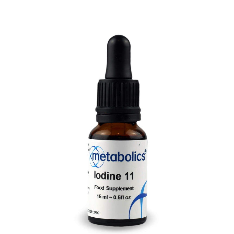Metabolics Iodine Liquid | Extra Strong (1525mcg Per Serving) | Pure IOSOL Iodine in a Convenient 15ml Bottle (375 Servings) | Ammonium Iodide
