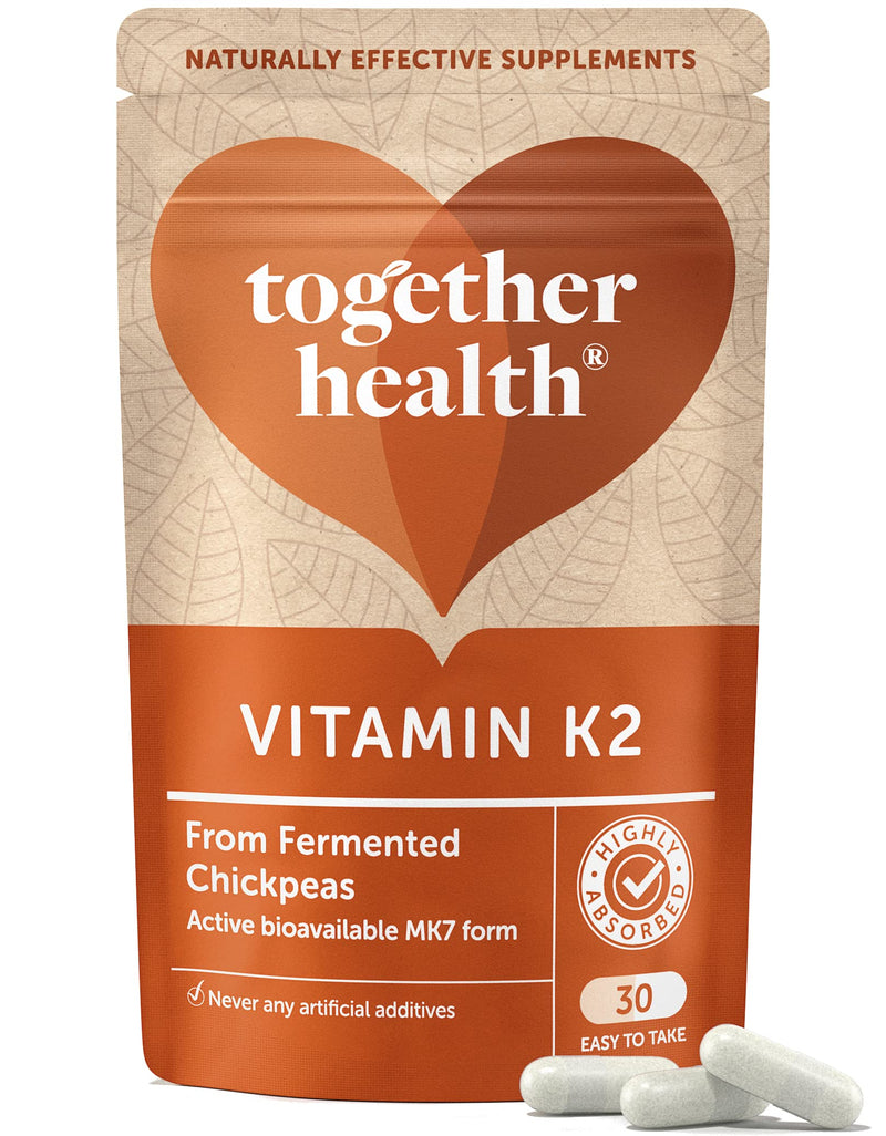 Vitamin K2 – Together Health – Vitamin K2 from Fermented Chickpeas – Highly Biologically Active MK7 Form – Vegan Friendly – Made in The UK – 60 Vegecaps 2