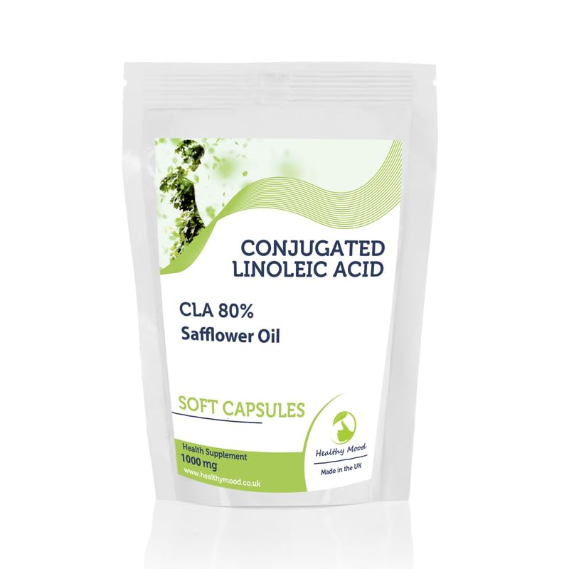 Conjugated Linoleic Acid 1000mg CLA 80% 120 Soft Capsules - Choose Your Packet Size - LetterBox Friendly UK Fast Delivery -