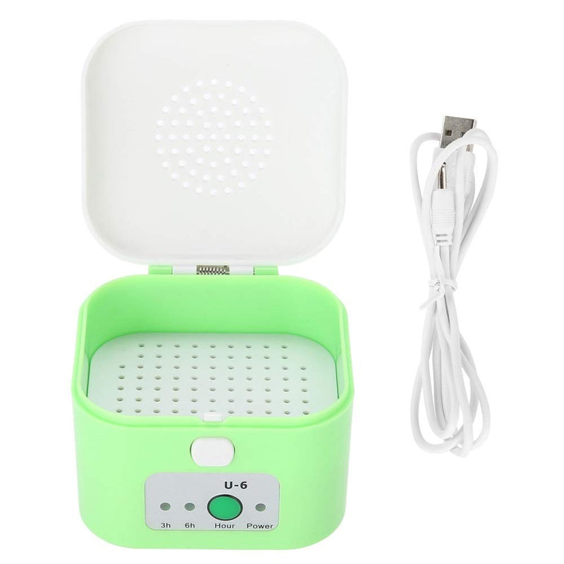 DEWIN Hearing Aid, Hearing Aid Dryer Hearing Aid Dry Box Electric USB Drying Box Headphone Dehumidifier Moisture Proof Hearing Aid Dryer Case