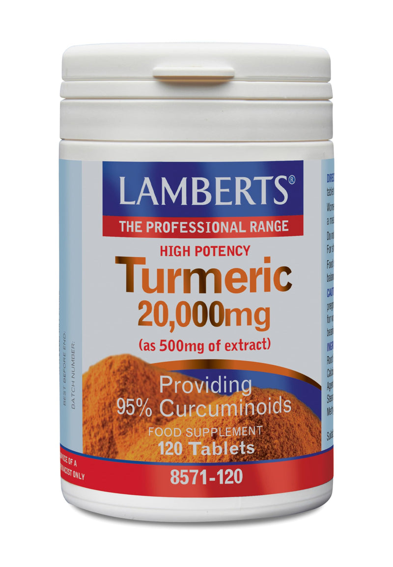 Lamberts High Potency Turmeric 20000mg 120 Tablets