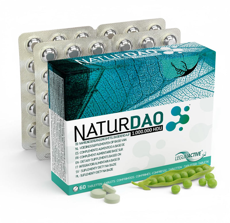 DAO Enzyme 3,000,000 HDU per Day - Perfect Dosage with 1,000,000 HDU per Tablet (1 to 3 Tablets/Day) - 100% DAO Vegan - 60 Tablets 60 count (Pack of 1)