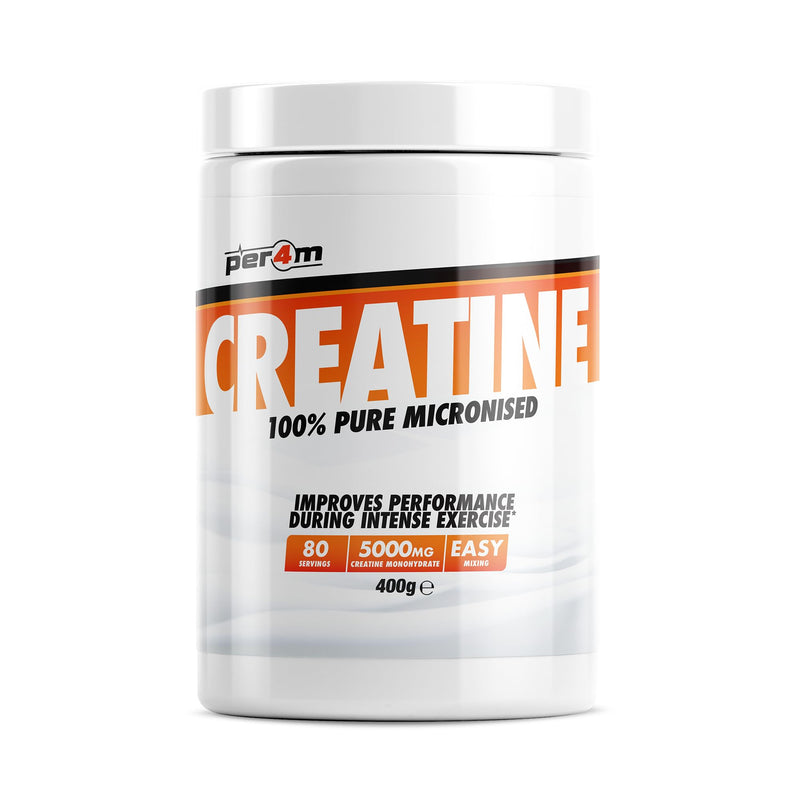 Per4m Creatine Powder | 100% Pure Micronised Creatine Monohydrate | 5000mg of Creatine | 80 Servings (400g, Unflavoured) 80 Servings (400 g)