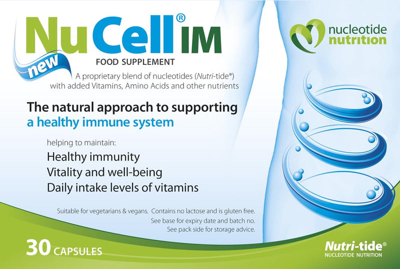 NuCell IM Food Supplement, Verified Immune & Stress Support, Pack of 30 Vegi-Caps – 15 Servings