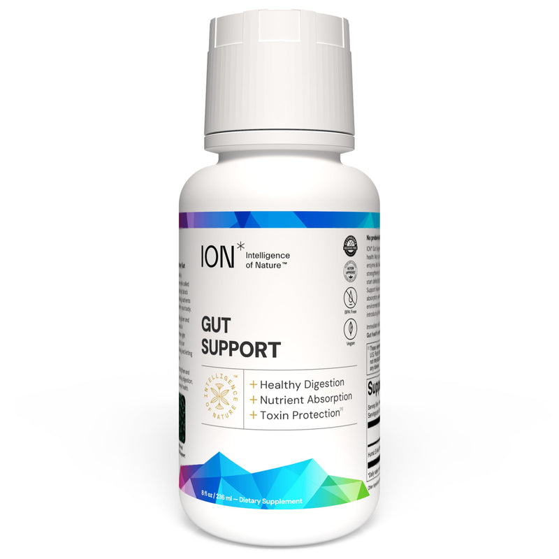 ION Gut Health Supplement 236ml | ION* Gut + Microbiome | Support that Goes Beyond Probiotics | Promotes Digestive Wellness, Alleviates Gluten Sensitivity | Strengthens Gut Lining| Bloating Relief 236 ml