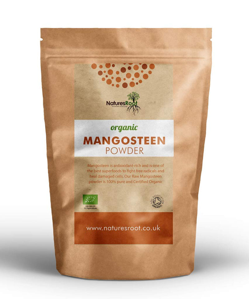 Nature’s Root Organic Mangosteen Powder 250g - Garcinia Mangostana | Freeze Dried Powder | Anti-Ageing Superfood 250 g (Pack of 1)