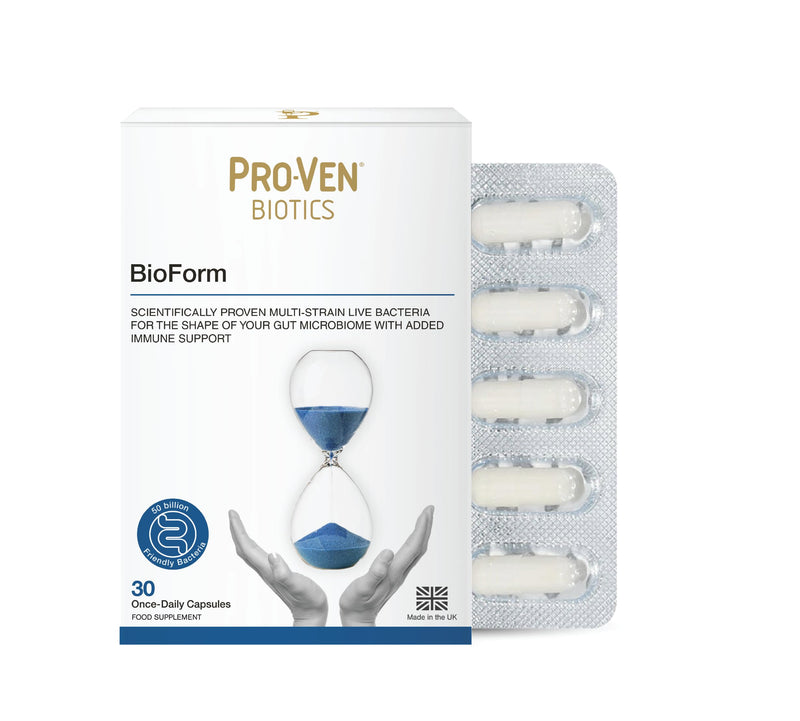 Pro-Ven Probiotics ShapeLine Bioform | Supports a 'shapelier You' | As seen in Daily Mail | 50 Billion CFU | Gut Health Supplement | 30 Capsules