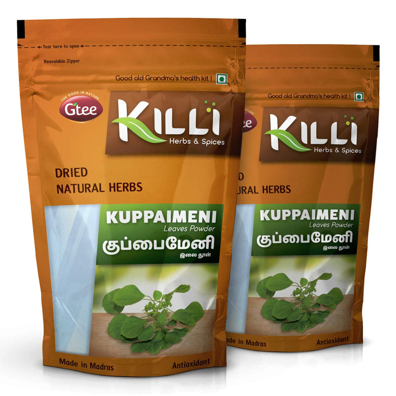 KILLI Kuppaimeni | Indian Acalypha | Indian Nettle Leaves Powder, 100g (Pack of 2)