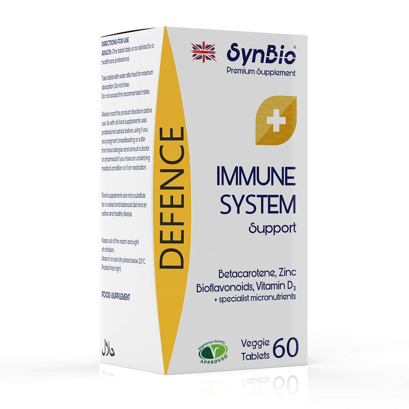 Premium+ - Defence - Immune System Support - | 60 Vegetarian Tablets | Boost & Power Up Your Immunity with a Comprehensive Formula | Free from Dairy, Gelatine, Gluten, Nut/Peanut
