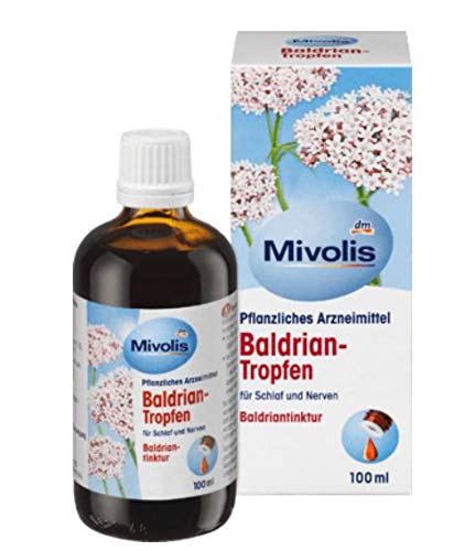 Mivolis Valerian Drops - For Sleep and Nerves - Herbal Medicine - 100 ml