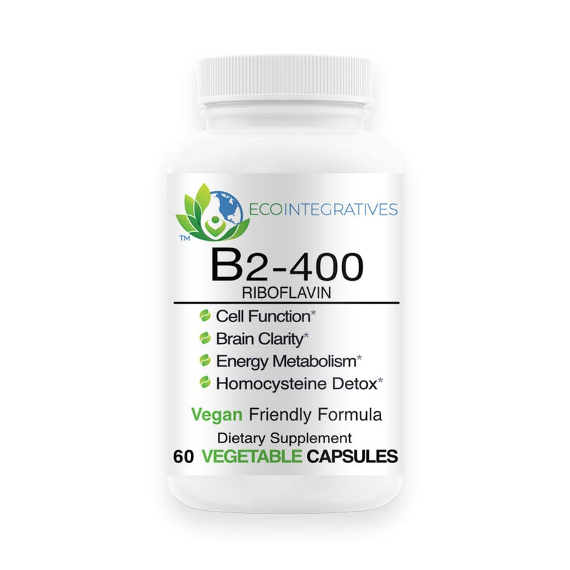 Bio-Innovations Vitamin B2 Riboflavin 400 mg, 60 Vegetable Capsules