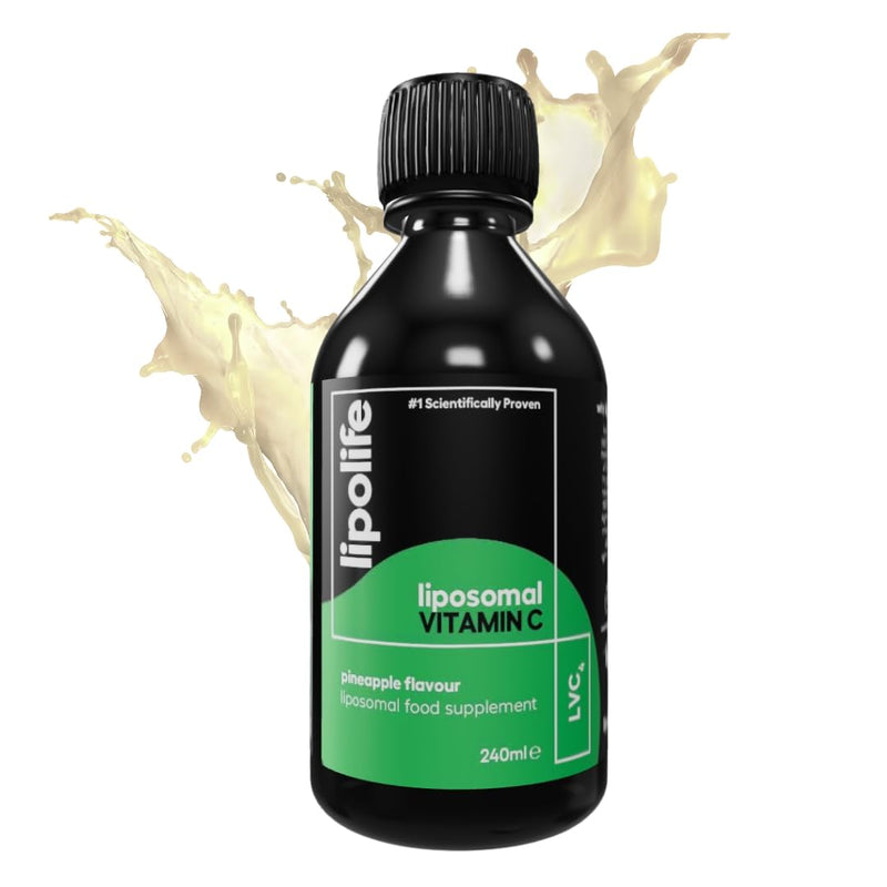 Liposomal Vitamin C - 500mg | High Strength Pineapple Flavour | 48 Servings | LVC4 | Higher Absorption, Scientifically Proven | Advanced Nutrient delivery | Made in UK by lipolife 250 ml (Pack of 1)