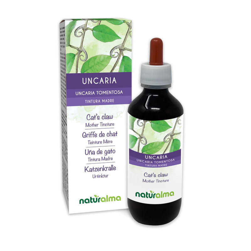 Cat's Claw (Uncaria tomentosa) bark Alcohol-Free Mother Tincture Naturalma - Liquid Extract Drops 200 ml - Food Supplement - Vegan 200 ml (Pack of 1)