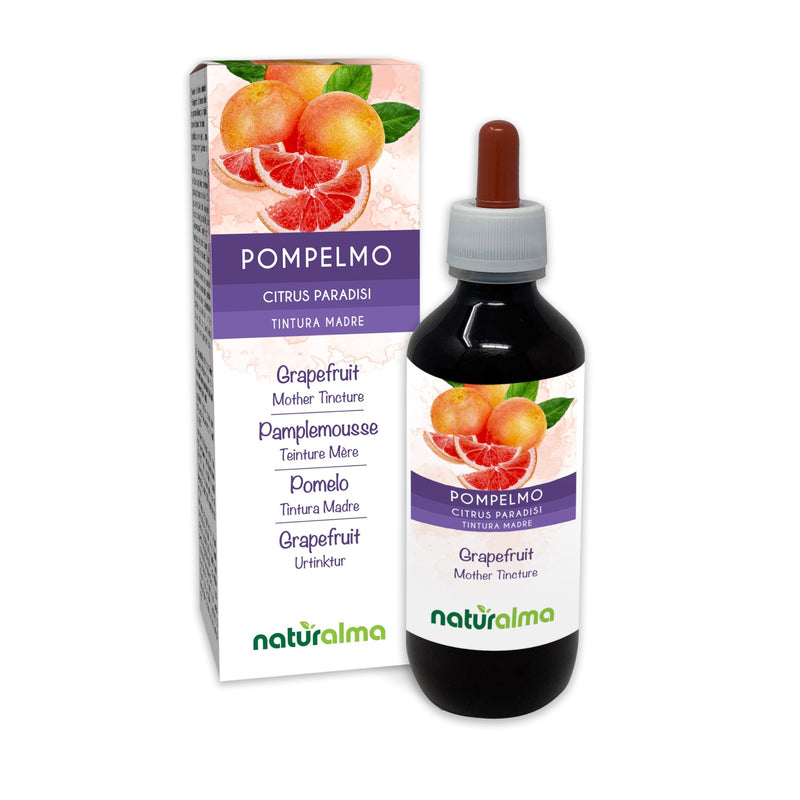 Grapefruit (Citrus paradisi) Seeds Alcohol-Free Mother Tincture Naturalma - Enriched with Vitamin C - Liquid Extract Drops 200 ml - Food Supplement - Vegan 200 ml (Pack of 1)