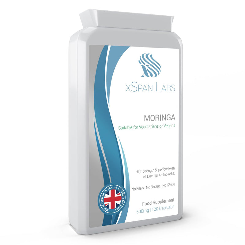 Moringa 500mg 120 Capsules - 100% High Strength Superfood