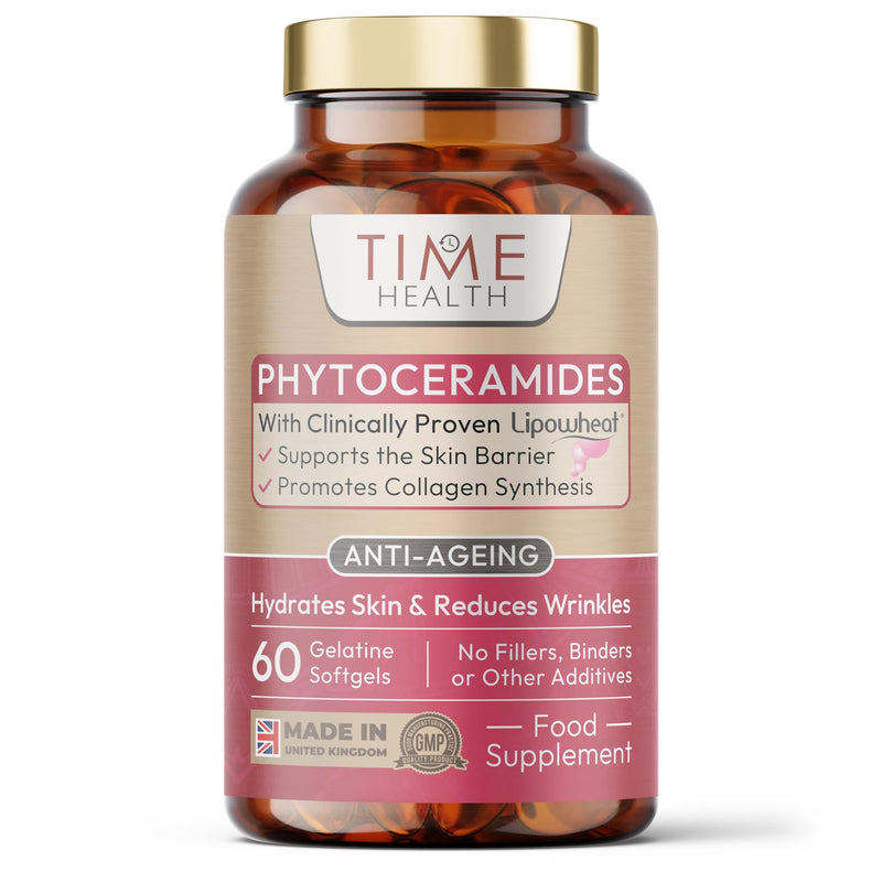 Phytoceramides – 350mg – 60 Softgel Capsules – Clinically Proven – Formulated with Lipowheat® – Plant Derived – Zero Additives (60 Softgels)