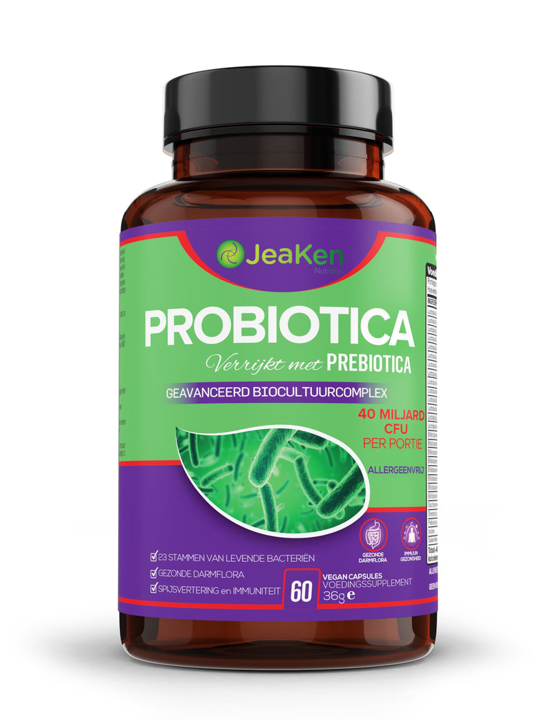 PROBIOTICS for Gut Health, Prebiotics-Enriched Probiotics for Women and Men, Gut Health Supplement for Digestive Support & Bloating Relief, 23 Active Strains, 40 Billion CFU, 60 Vegan Capsules 60 count (Pack of 1)