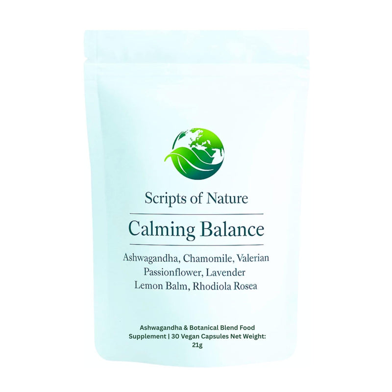 Calming Balance Herbal Relief - Master Crafted Formula in Vegan Capsules for Natural Calm & Wellness