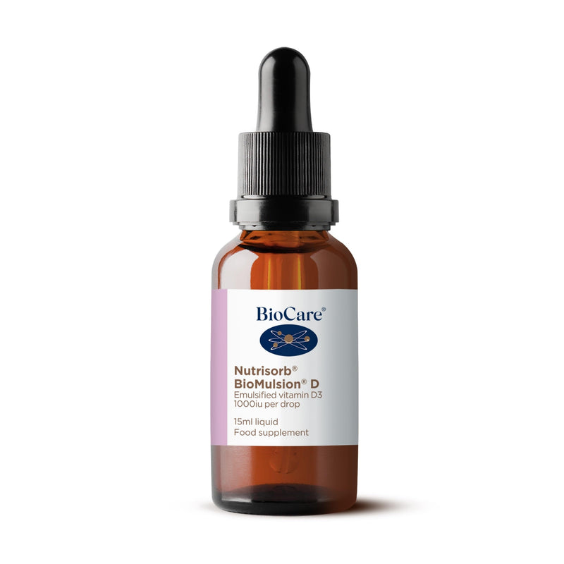 BioCare Nutrisorb BioMulsion D - High Potency Vitamin D3, Easily Absorbed Liquid - for Bone Health & Immune Support - 15ml 15 ml (Pack of 1)