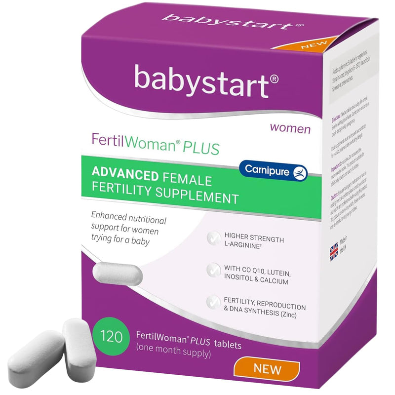 Fertility Supplements for Women - FertilWoman Plus Advanced 120 Tablets, Prenatal Vitamins and Minerals Including Folic Acid, Vitamins B, C, D, E for Conception and Nutritional Support 120 count (Pack of 1)