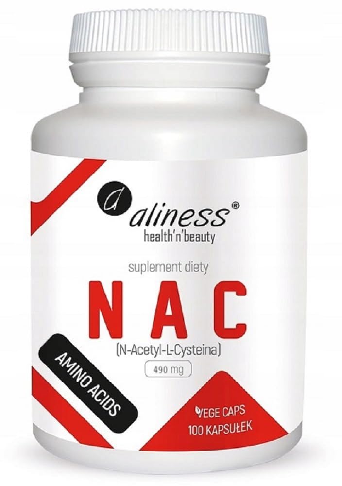 Aliness NAC 500mg, N-Acetyl-L-Cysteine, 100 Vegan Capsules