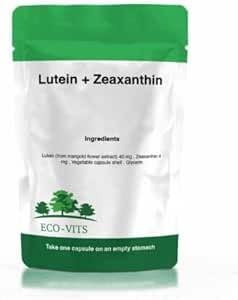 Lutein 40mg + ZEAXANTHIN 4mg 30 Capsules, Eye Health & Vision Support, Antioxidant Formula for Macular Health, Blue Light Protection