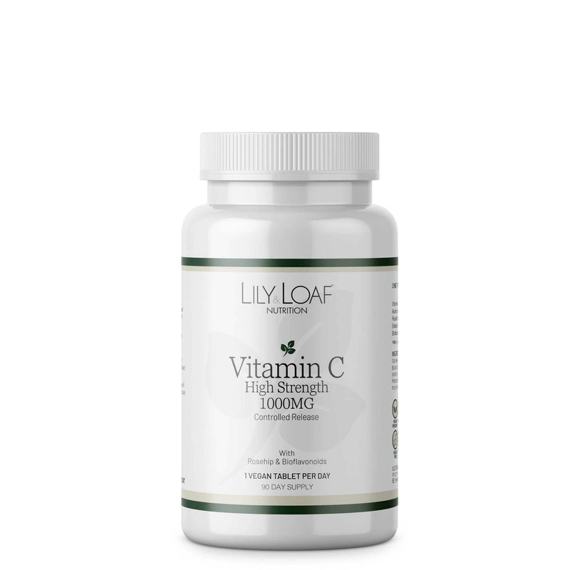 Lily & Loaf Vitamin C High Strength 1,000mg – Controlled Release (90 Tablets)