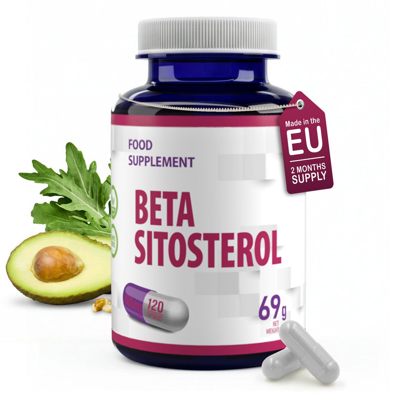 Hepatica Beta Sitosterol 400mg Daily | from 800mg Plant Sterols | 120 Vegan Capsules | 2-Month Supply | 3rd Party Lab Tested