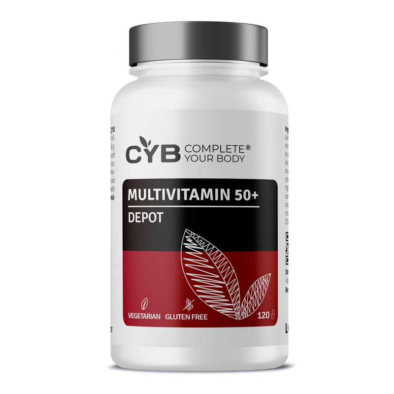 A-Z 50+ Premium Multivitamin & Mineral Tablets with Lutein & Coenzyme Q10 – Complete One-a-Day Formula with All Essential Vitamins & Minerals Plus Lutein & CoQ10 – Daily Supplement for Adults Over 50
