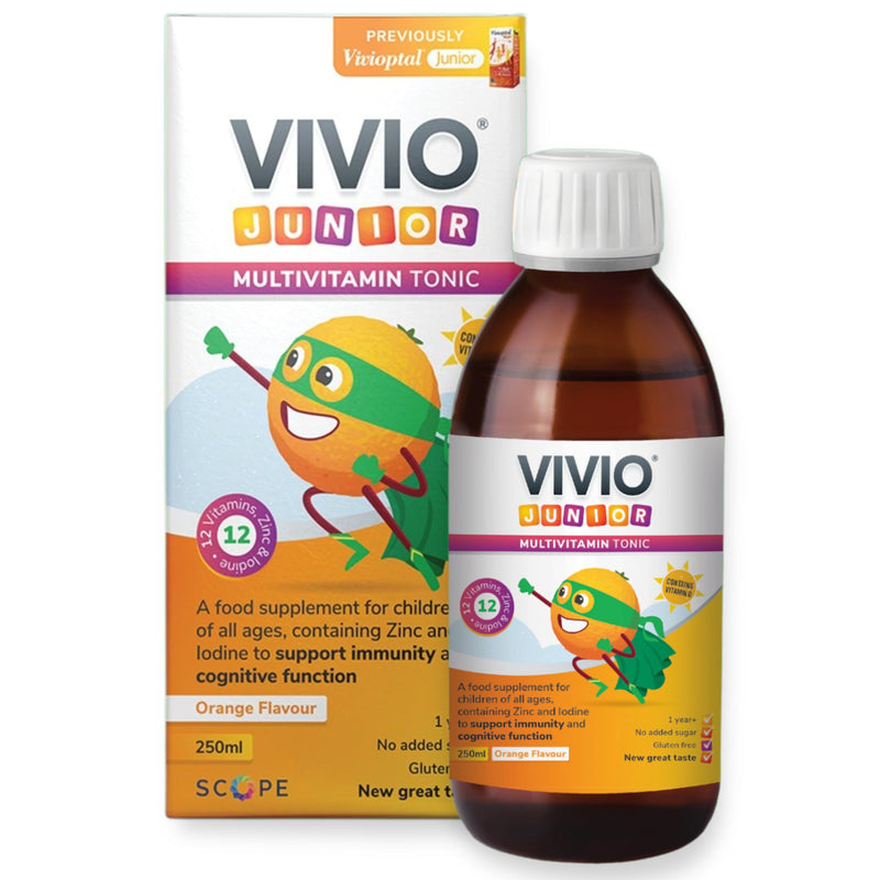 Multivitamin Tonic for Kids – 12 Added Vitamins Plus Zinc & Iodine to Support Your Child’s Immunity & Cognitive Function - Orange - 250ml