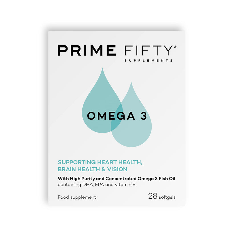 Omega 3 by Prime Fifty - Brain Health Supplement for The Over 50s - 28 Day Supply