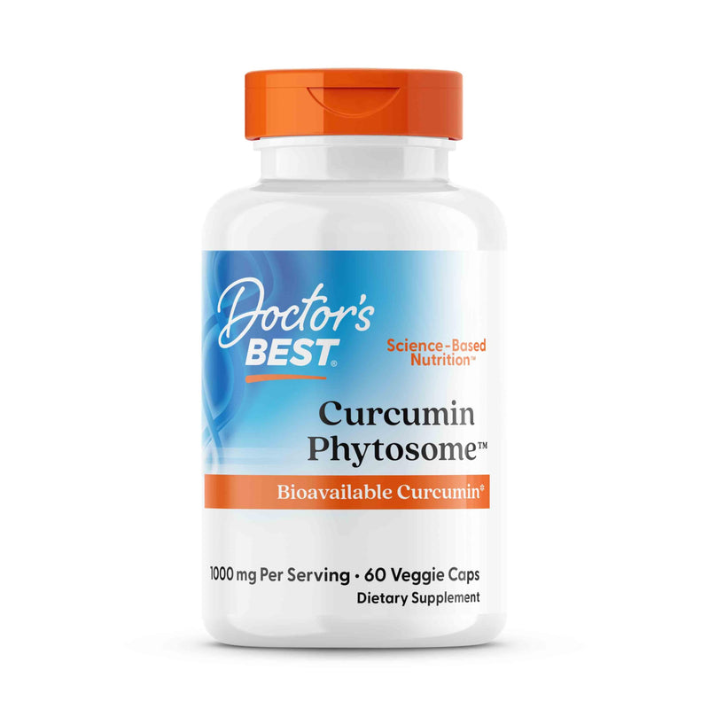 Doctor's Best, Curcumine Phytosome with Meriva, 500mg, 60 Vegan Capsules, Gluten Free, SOYA Free, Vegetarian
