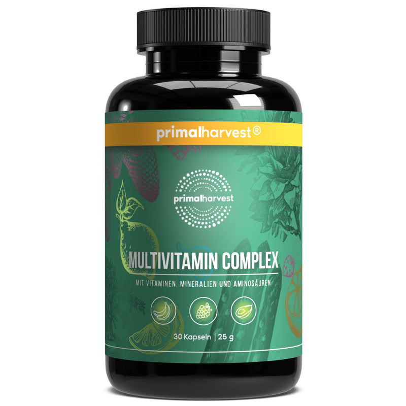 Primal Harvest Multivitamin Complex - Daily One-A-Day Supplement with Biotin, Zinc & Vitamin Complex, High Dosage, for Men & Women,1 Pack: 30 Servings 60 count (Pack of 1)