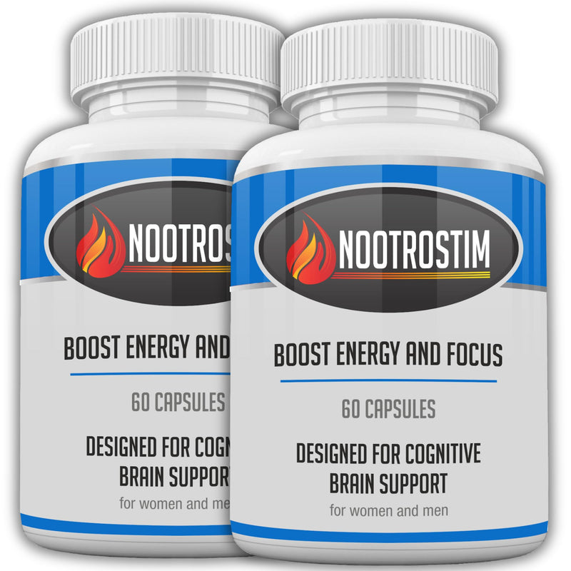 NootroStim— Focus & Energy Supplement for Adults — Supports Cognitive Function & Mental Clarity — 120 UK-Manufactured Pills