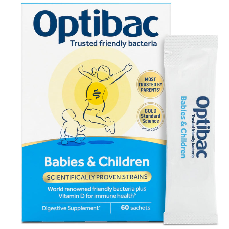 Babies & Children - Kids Probiotic + Vitamin D for Immune Support - Most Trusted By Parents - 60 Sachets 60 Count (Pack of 1)