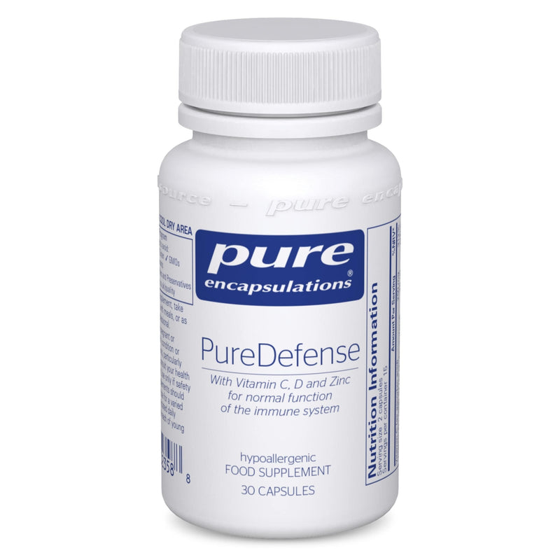 Pure Encapsulations PureDefense - Hypoallergenic Nutritional Supplement with Vitamin C, D and Zinc - 30 Capsules 30 count (Pack of 1)