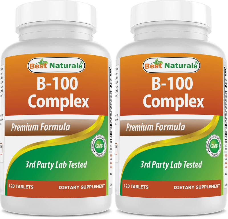 Best Naturals B 100 Complex 120 Tablets (120 Count (Pack of 2))