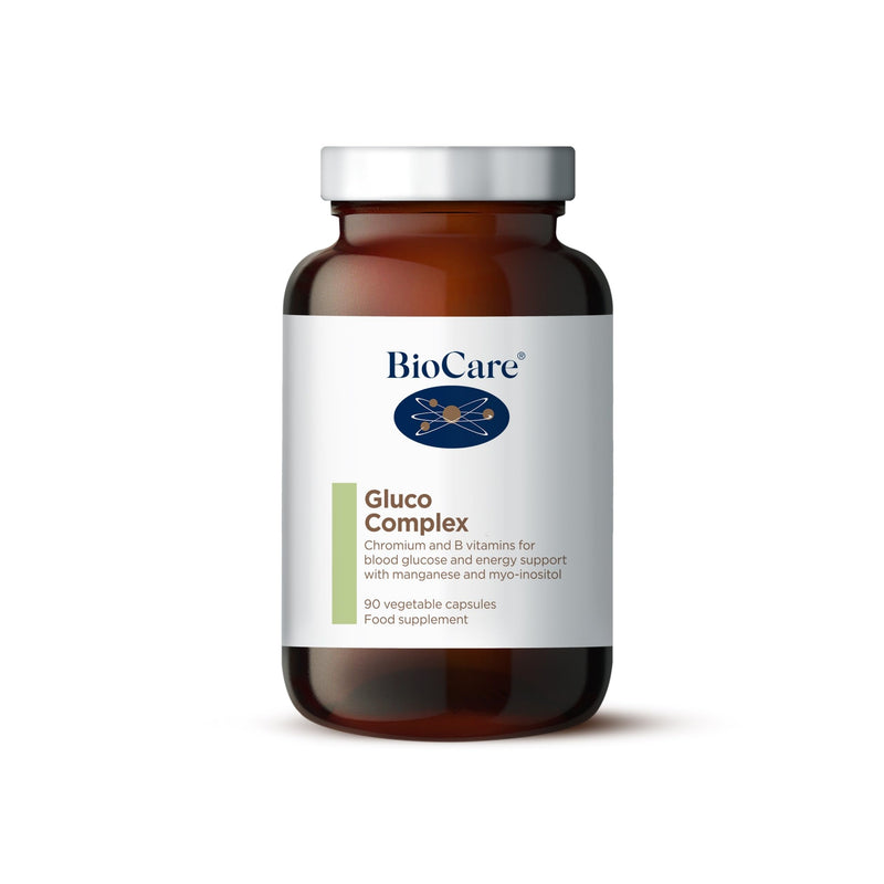 BioCare Gluco Complex - Chromium, Magnesium & B Vitamins for Blood Glucose, Fatigue, & Energy Support - with Manganese & Myo-inositol - 90 Capsules 90 count (Pack of 1)