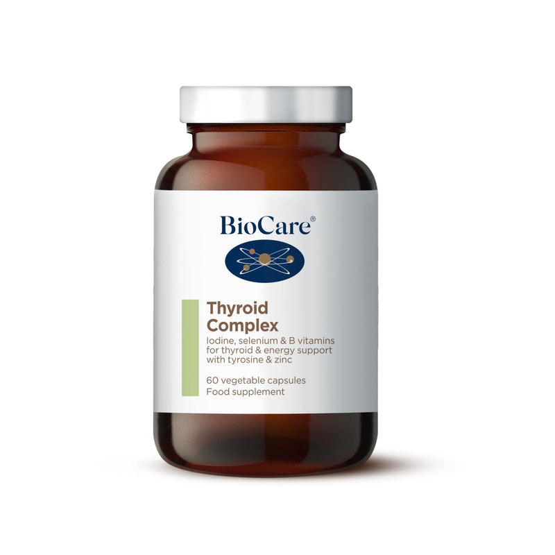 BioCare Thyroid Complex - Iodine, Selenium, Vitamins B2 & B3 for Thyroid & Energy Support - with Zinc & Tyrosine - 60 Capsules 60 count (Pack of 1)