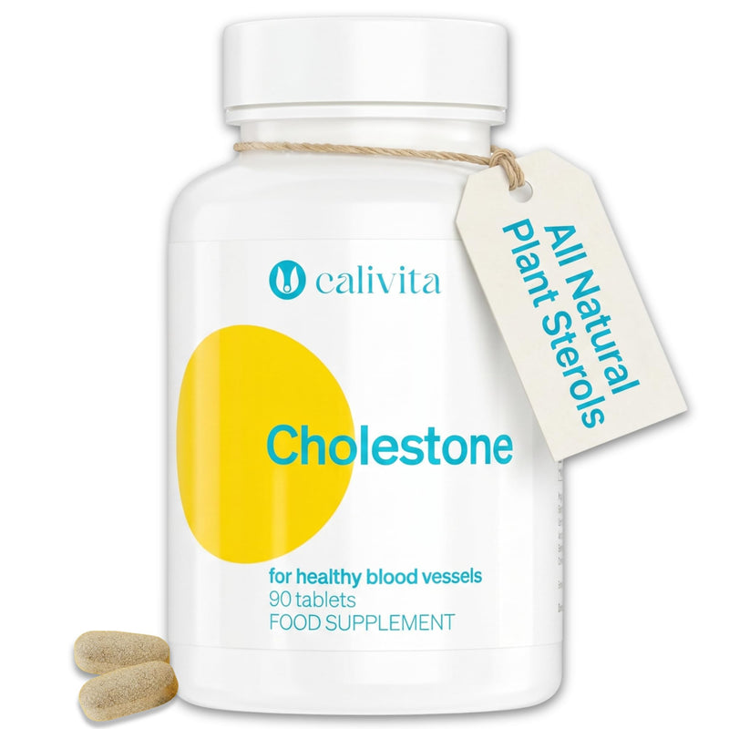 Cholestone Plant Sterol Complex to Support Normal Cholesterol Levels | 2100mg per Serving with Garlic, Apple Pectin, Flaxseed Oil & Vitamins C & E | 90 Vegan Tablets