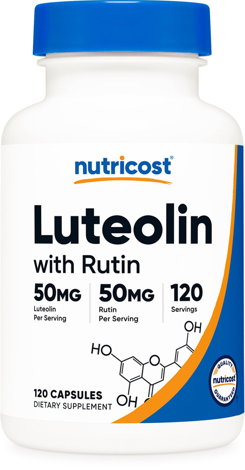 Nutricost Luteolin with Routine Complex 100mg (50mg Luteolin, 50mg Routine) 120 Capsules - Vegetarian, Non-GMO, Gluten Free