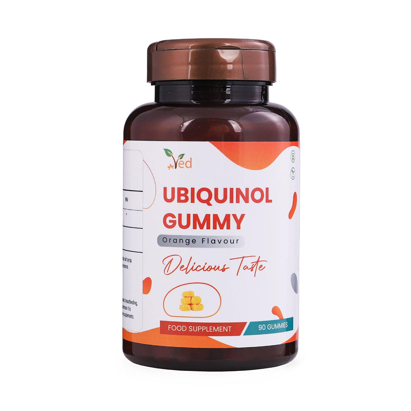 Ved Ubiquinol Gummy | Active Form coq10 | High Absorption/Enhanced bioactivity | 150 mg per Serving, 90 Gummy per Bottle (Pack of 2)