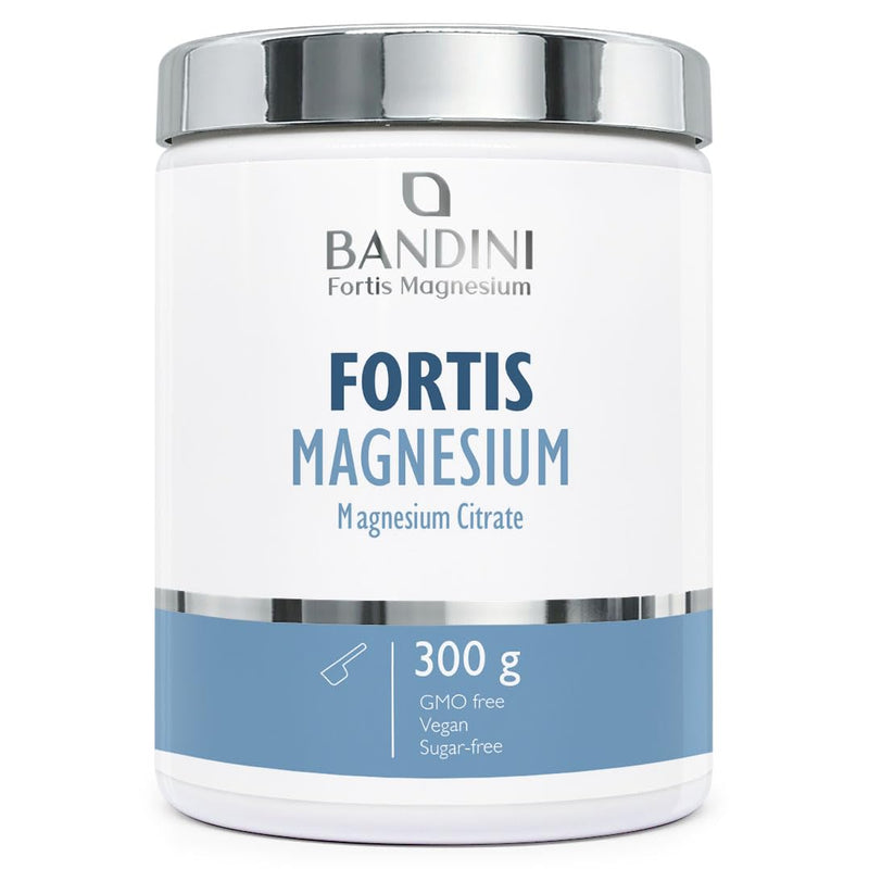 Bandini® Fortis Magnesium 300gr Vegan - Complete Mag Powder - Based on Magnesium Carbonate - Strong Laxative for Constipation, Anxiety and Stress, Memory - Reduction of Tiredness and Fatigue