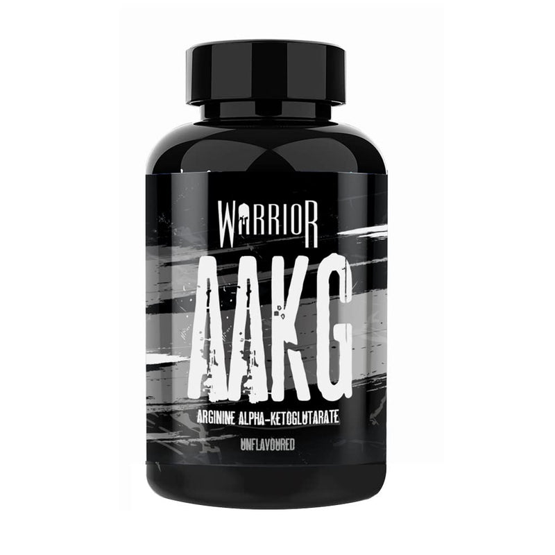 Warrior, Arginine Alpha-Ketoglutarate (AAKG) 500mg - 180 Capsules - Aims to Improve: Nitric Oxide Retention, Blood Flow and Nutrient Delivery, which Increases Vascularity