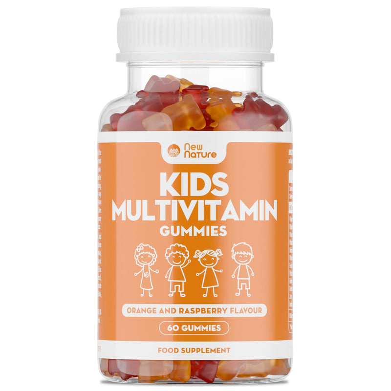 Kids Multivitamin Gummies with Zinc, Vitamin C & Vitamin D - Vitamins for Kids Aged 3+ - Zinc for Immune System - Kids Vitamins (60 Gummies) 60 count (Pack of 1)