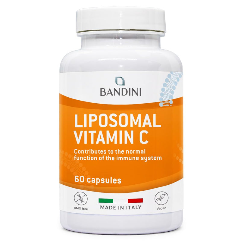 Bandini® Liposomal Vitamin C | High Strength Ascorbic Acid Capsules, High Absorption & Bioavailability | Immunity, Energy, Skin Support - Boosts Collagen & Reduces Fatigue (60 Unit (Pack of 1)) 60 unit (pack of 1)