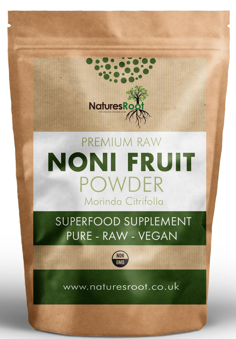 Natures Root Noni Fruit Powder 250g | Morinda Citrifolia | Nutrient-Rich Superfruit Powder | Pure Vegan Ingredient for Smoothies Juices & Wellness Recipes