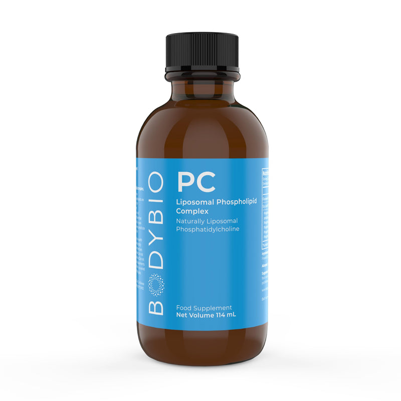 BodyBio PC - Phosphatidylcholine for Brain Health, Mental Clarity, Cognitive Function, Cellular Repair & Healthy Aging, Phospholipid Complex Supplement for Gentle Daily Detox 114 ml (Pack of 1)